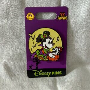 Minnie Mouse and Figaro Halloween 2024 Disney Pin